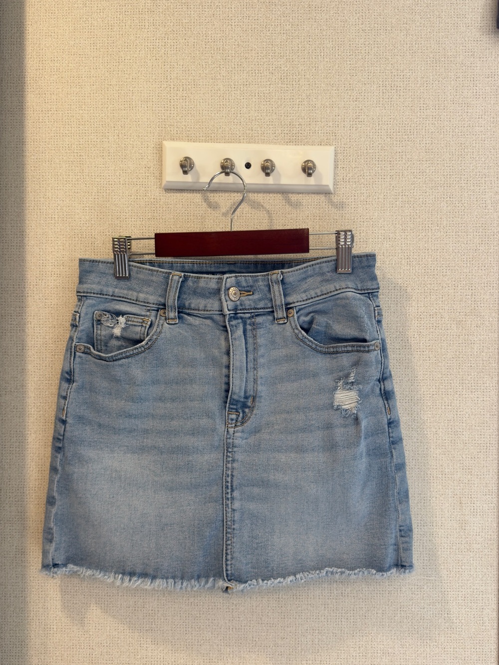 American Eagle Outfitters Light Blue Denim Mini Skirt